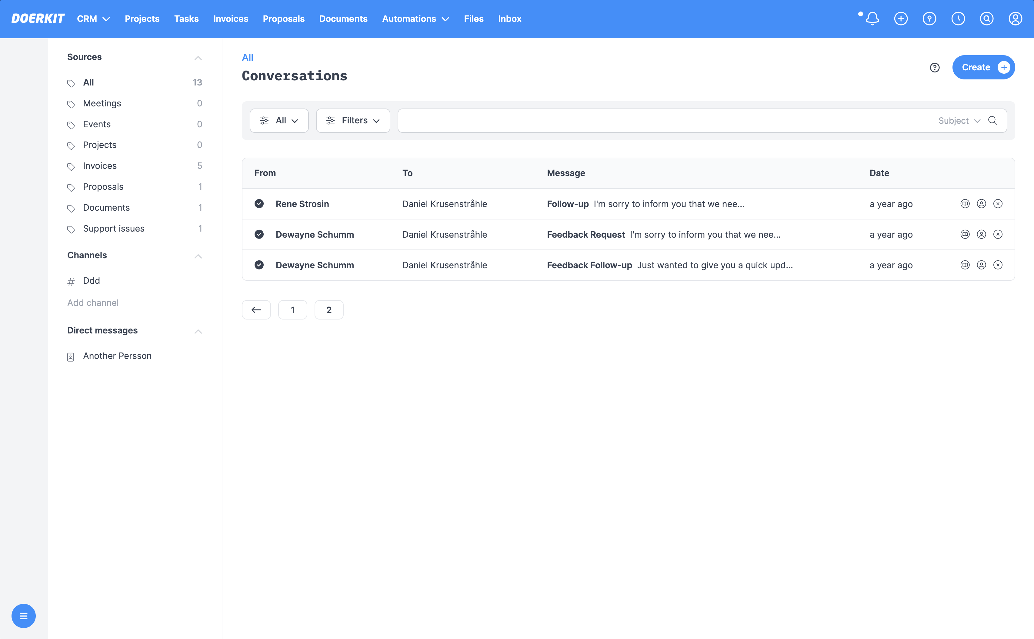 All your client conversations in one unified inbox