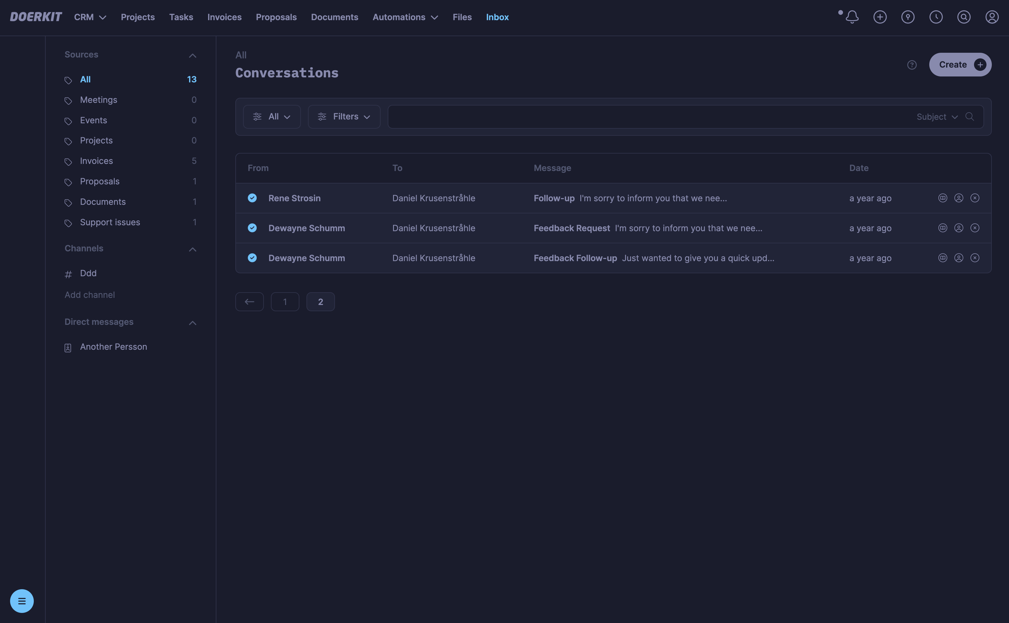 All your client conversations in one unified inbox