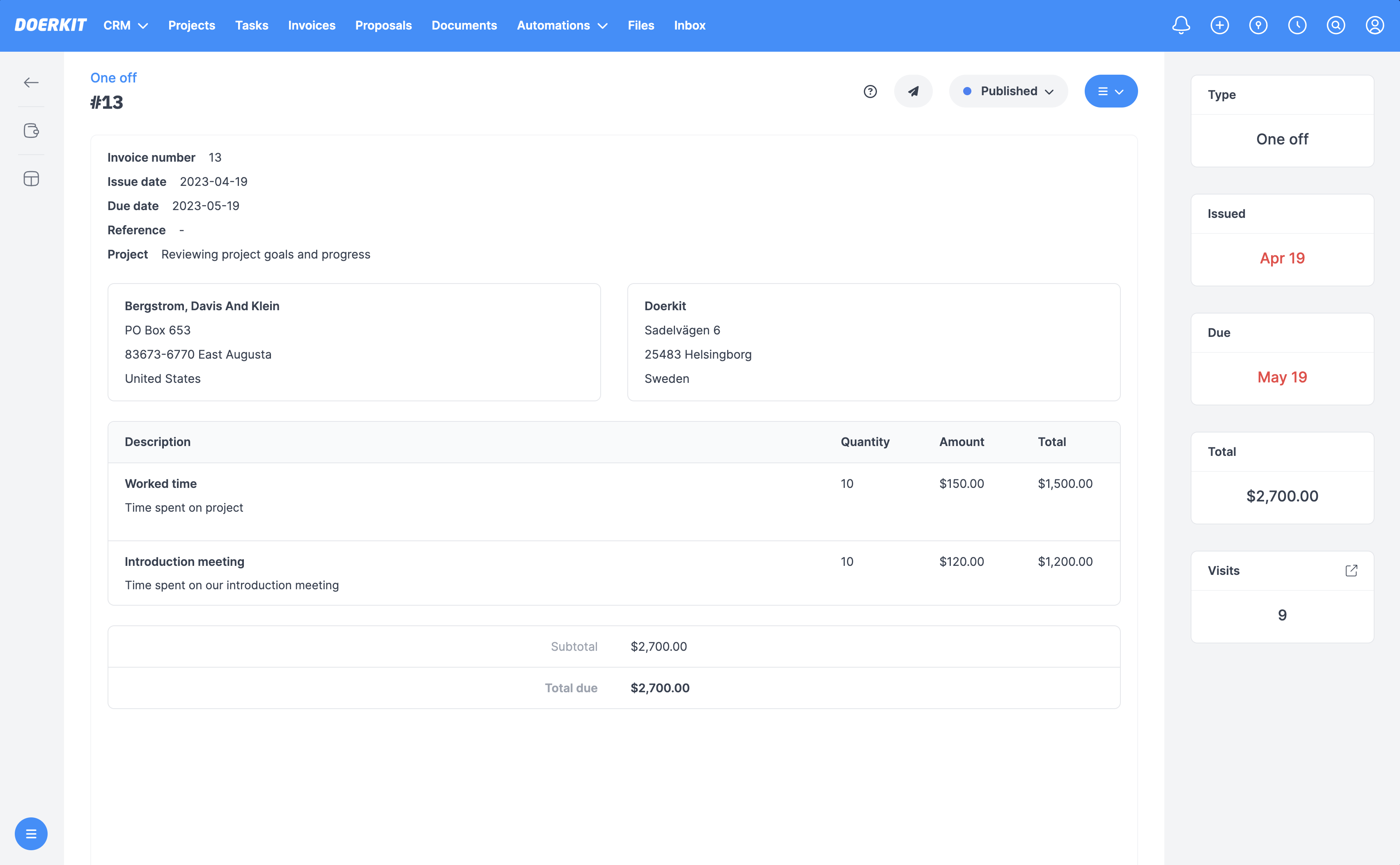 Get paid faster with invoices and recurring payments