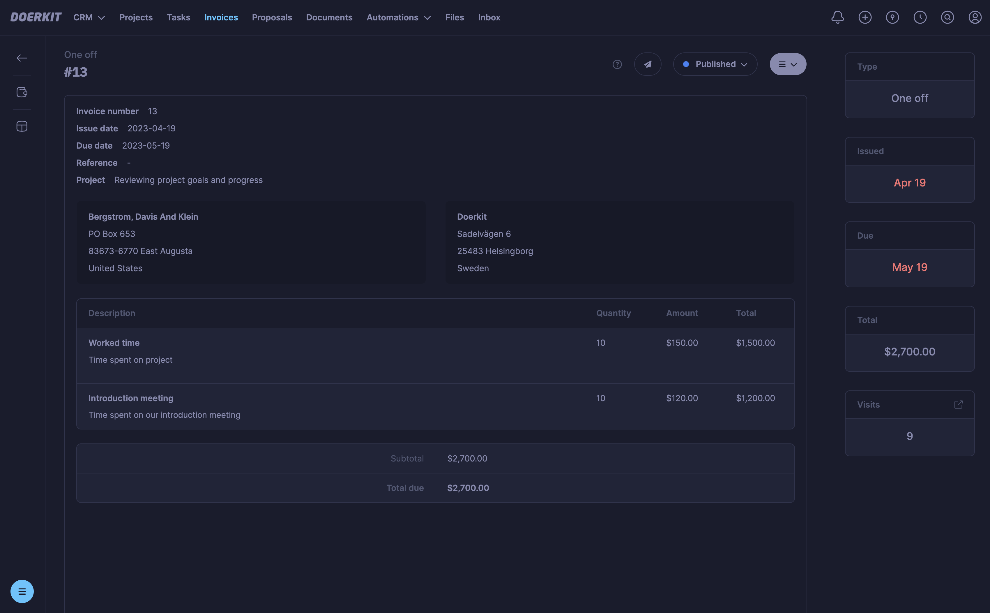 Get paid faster with invoices and recurring payments